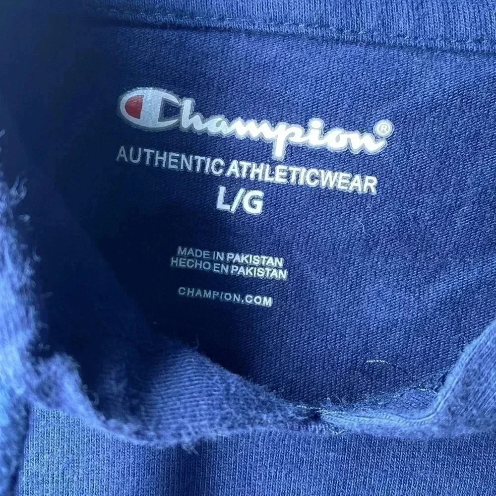 Champion Authentic | Athleticwear Navy Large Sports Hoodie - Picture 4 of 8